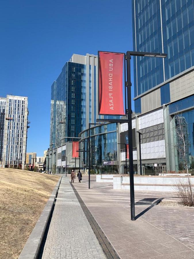 Квартира С Видом На Abu Dhabi Plaza Astana Dış mekan fotoğraf